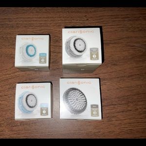 NEW - Clarisonic Replacement Brush Heads 5 Total Bundle Face Scrub Exfoliator